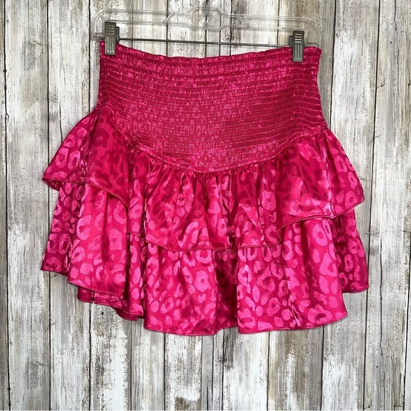 entro Pants - Entro Pink Cheetah High Waisted Skort